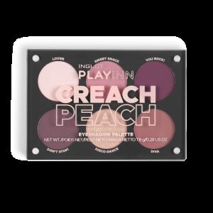INGLOT PLAYINN Paleta očných tieňov Creach Peach