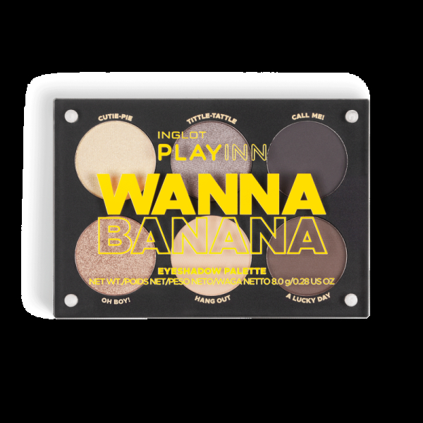 INGLOT PLAYINN Wanna Banana Paleta očných tieňov